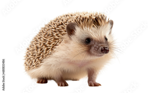 Small Colorful Desert Hedgehog Isolated on Transparent Background PNG.