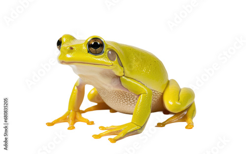 Stunning Shinning Pea Sized Frog Isolated On Transparent Background PNG.