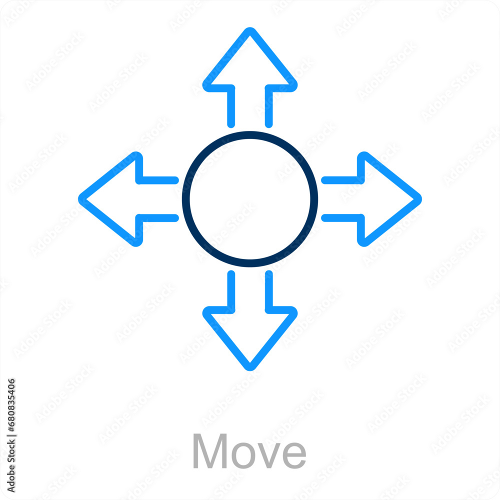 Point Left and way icon concept Point Left and way icon concept