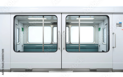 World Best train Passenger Door Isolated On Transparent Background PNG.