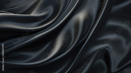 Black silk texture