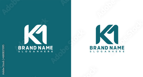 Initial Letter KM Logo Design Template. Graphic Alphabet Symbol for Corporate Business Identity