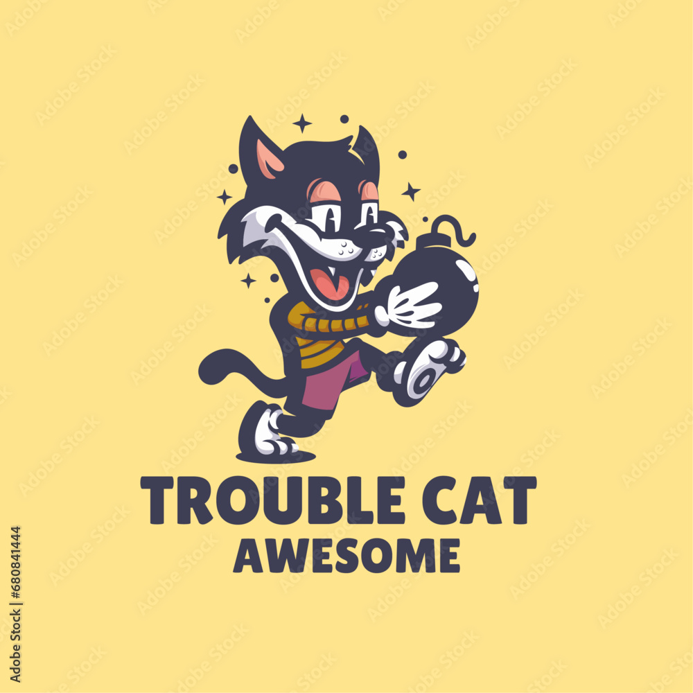 Trouble Cat Logo
