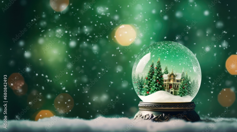 Fototapeta premium Christmas Snow Globe