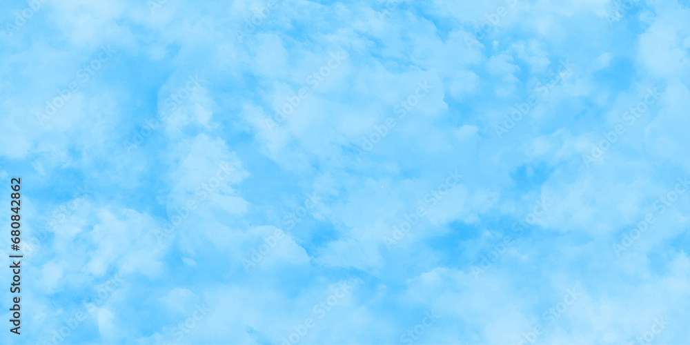 Abstract background with sky blue watercolor texture background .vintage sky blue cloudy background .hand painted vector illustration with watercolor design .