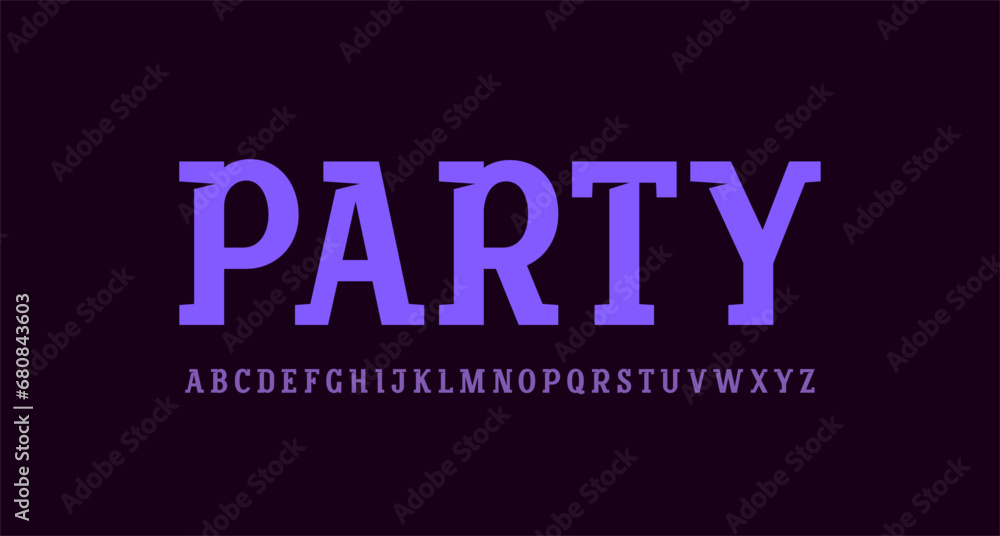 Trendy slab serif alphabet font, uppercase letters from A, B, C, D, E, F, G, H, I, J, K, L, M, N, O, P, Q, R, S, T, U, V, W, X, Y, Z, vector illustration 10EPS Trendy slab serif alphabet font, uppercase letters from A, B, C, D, E, F, G, H, I, J, K, L, M, N, O, P, Q, R, S, T, U, V, W, X, Y, Z, vector illustration 10EPS