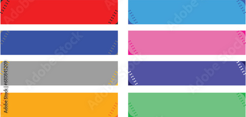 All color vector design lower third pack. News Lower Thirds Pack. TV News Bars Set Vector lower third pack.	
