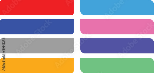 All color vector design lower third pack. News Lower Thirds Pack. TV News Bars Set Vector lower third pack.	