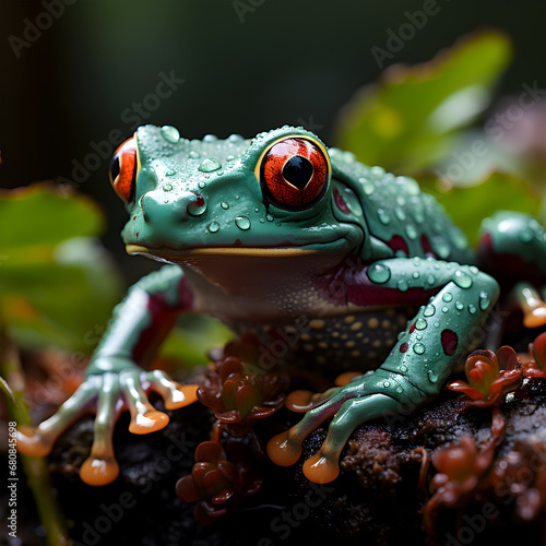 Ai-Art-Depot.Com Cute Frog In the Jungle