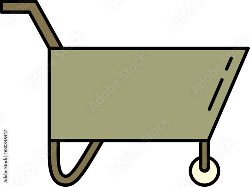 Hand cart illustration