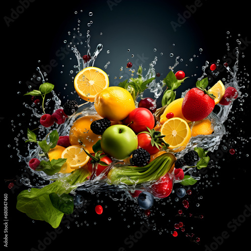 Fruit Splash abstract, Helathy Living