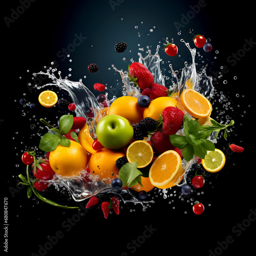 Fruit Splash abstract, Helathy Living