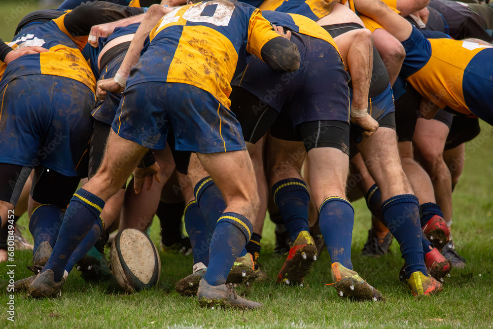 Symbolbild Rugby: Spielszene aus einem Rugbyspiel Symbolbild Rugby: Spielszene aus einem Rugbyspiel