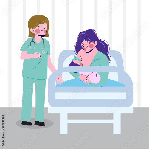 Baby Newborn in Hospital