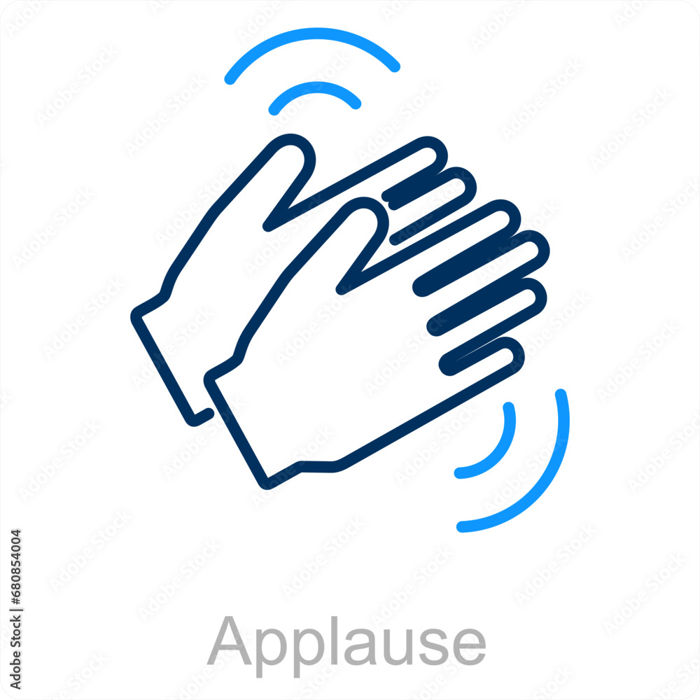 Applause and clap icon concept Applause and clap icon concept