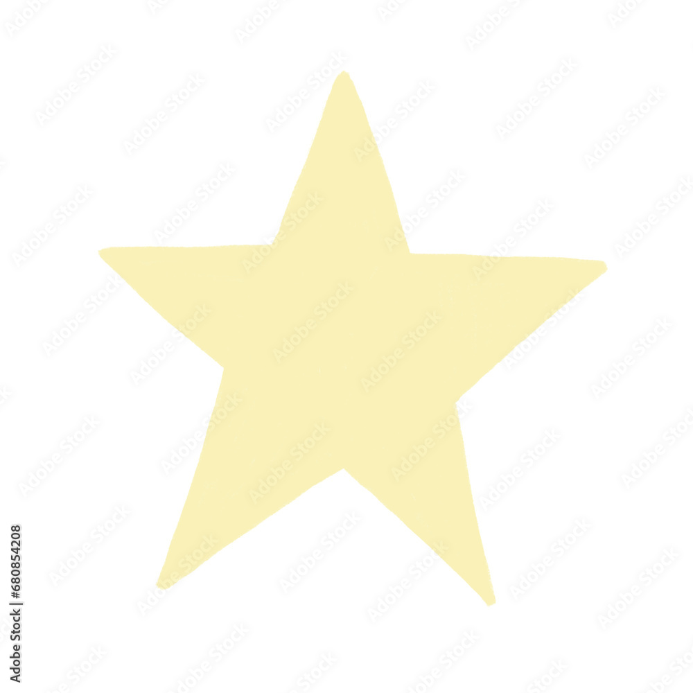 Star blink color pencil hand drawn Star blink color pencil hand drawn