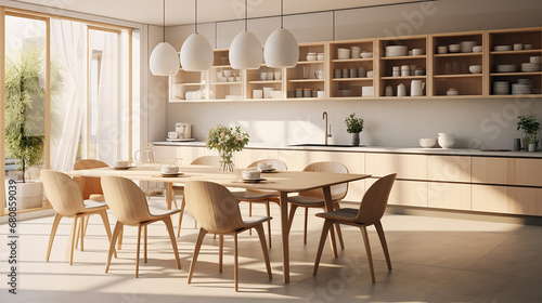modern interior design of scandinavian kitchen © pjdesign