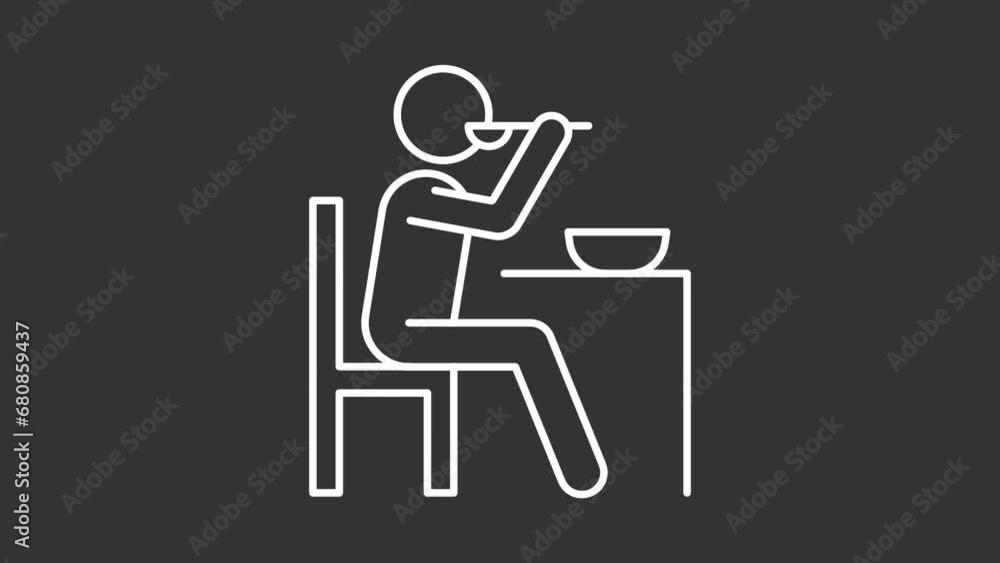 Pack of white icon simple animations representing human behavior icon, HD video with transparent background, seamless loop 4K video. Pack of white icon simple animations representing human behavior icon, HD video with transparent background, seamless loop 4K video.