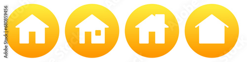 transparent home page icon button