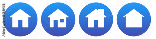 transparent home page icon button