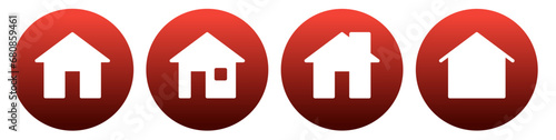 transparent home page icon button