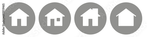 transparent home page icon button
