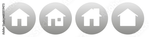 transparent home page icon button