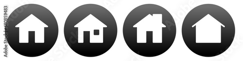transparent home page icon button