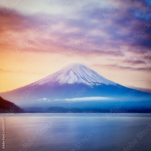 富士山 初日の出 お正月 ai生成画像