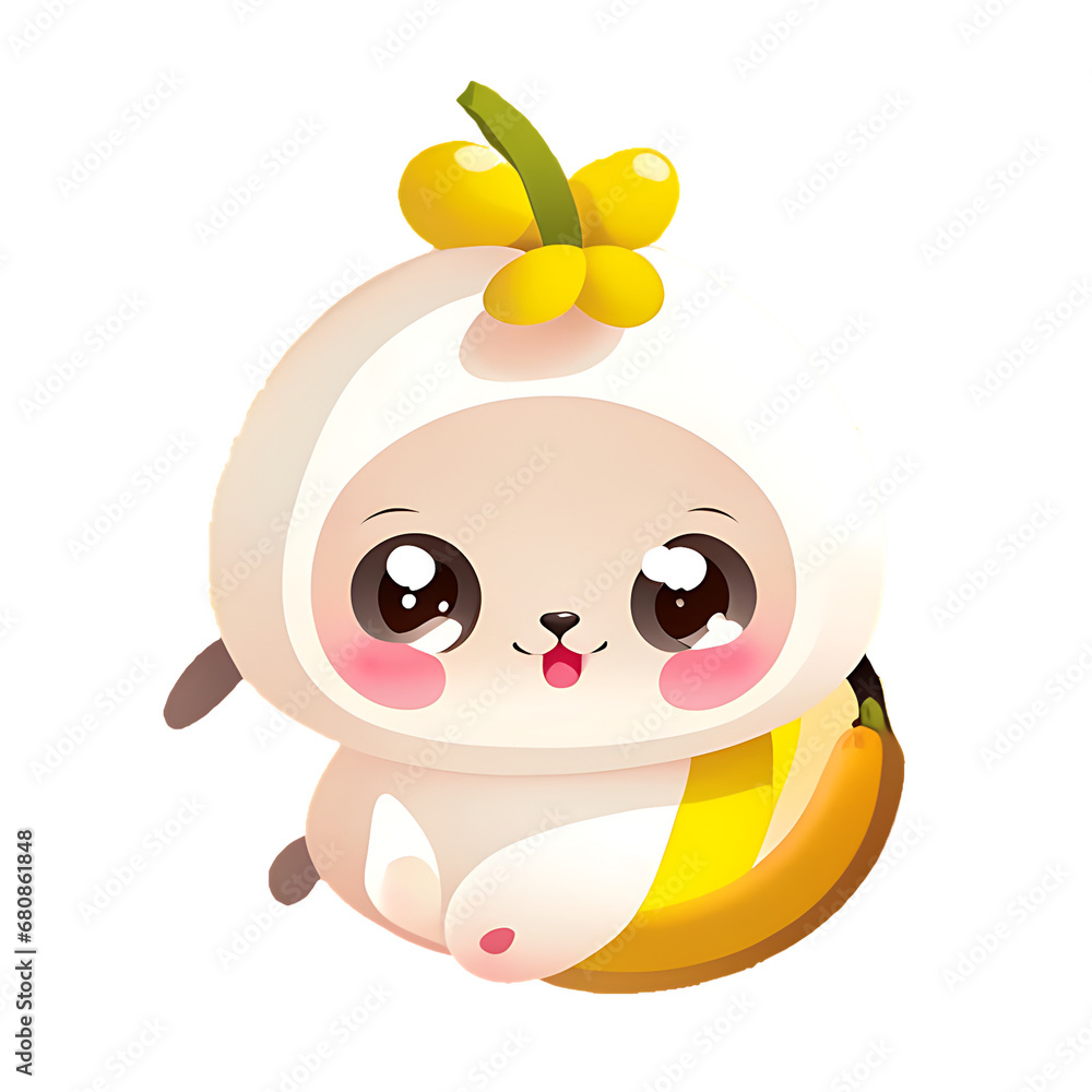 Fototapeta premium funny apple cartoon