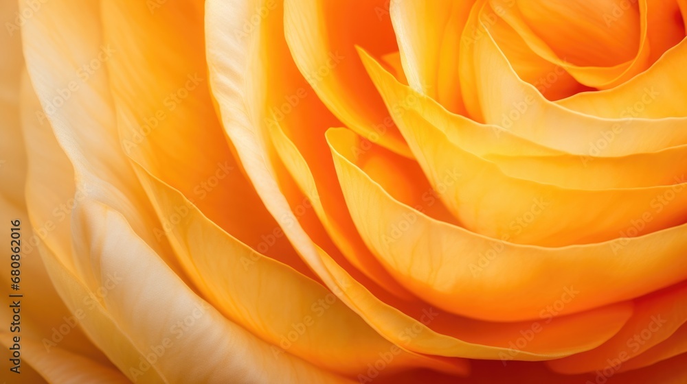 Close-up on the spiraling center of a ranunculus bloom, the layers of petals creating a mesmerizing pattern Close-up on the spiraling center of a ranunculus bloom, the layers of petals creating a mesmerizing pattern