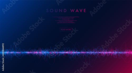 Sound wave poster.