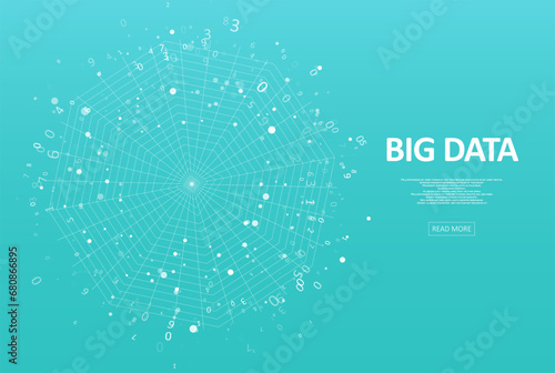 Abstract big data visualization.