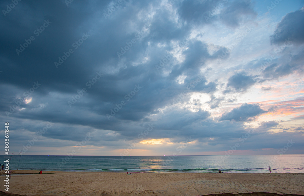 stunning clouds float above the sea as the sun sets..scenery The beauty of the sky was mesmerizing in stunning sunset.Gradient color..Sky texture, abstract nature background. stunning clouds float above the sea as the sun sets..scenery The beauty of the sky was mesmerizing in stunning sunset.Gradient color..Sky texture, abstract nature background.