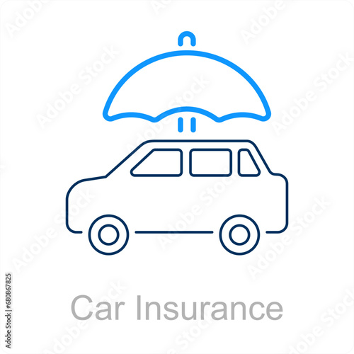 Car Insurance and car icon cpncept  