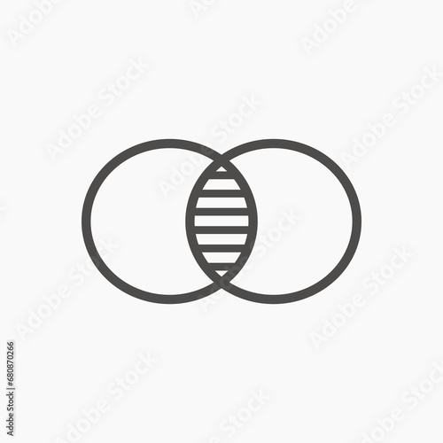 Merge icon vector. Absorption merger join icon. Combine, consolidate symbol