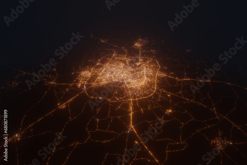 Fotografía Aerial view on Ahmedabad (India) from south