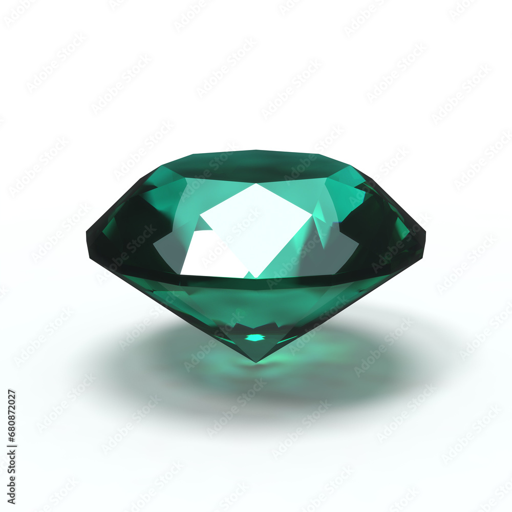 emerald, green gemstone, jewel, on white background emerald, green gemstone, jewel, on white background