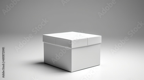 White box isolated on a white background © tydeline