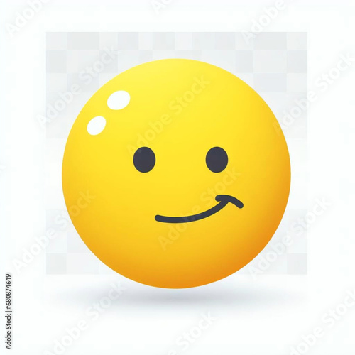 Emoji con una Sonrisa Leve photo