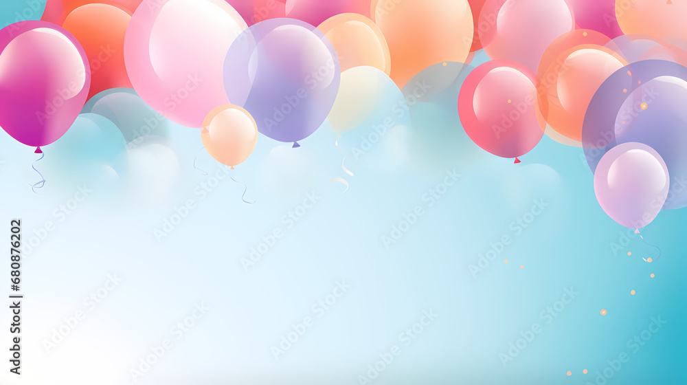 Birthday decoration background, birthday balloon background, holiday decoration material, PPT background