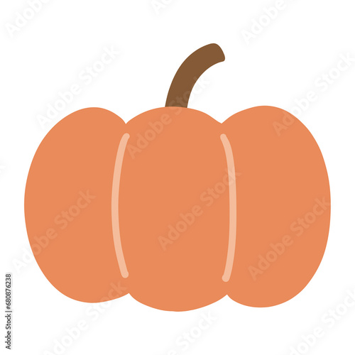 Pumpkin cartoon. Hand drawn. Doodle. Halloween