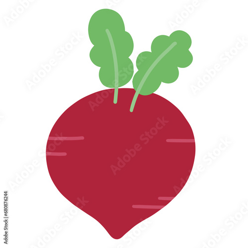Beetroot cartoon. Hand drawn. Doodle