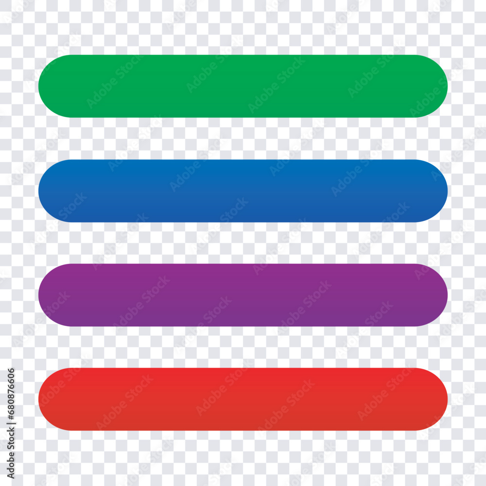 Fototapeta premium lower third design multicolour set of banners for element design 