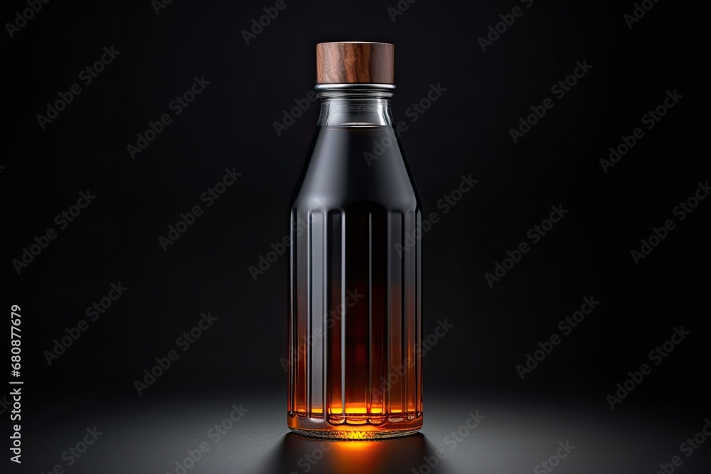 Transparent bottle mockup image Transparent bottle mockup image