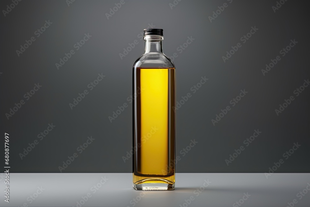 Transparent bottle mockup image Transparent bottle mockup image