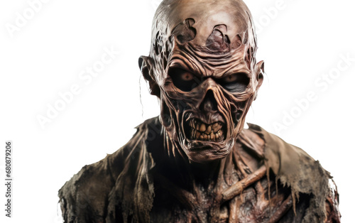 ApocalypseChic ZombieThriller Creepy Costume Delight Isolated on a Transparent Background PNG