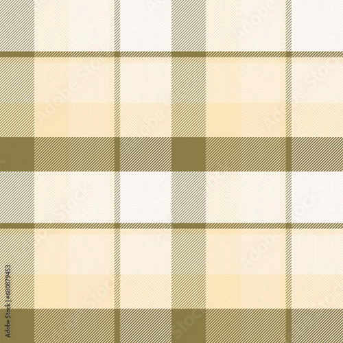 Check Plaid Seamless Pattern, Diagonal Gingham Lumberjack Vector Pixel in Green, Camel (Mellow), Simple Tartan Background Graphic with Herringbone Line Grid 
