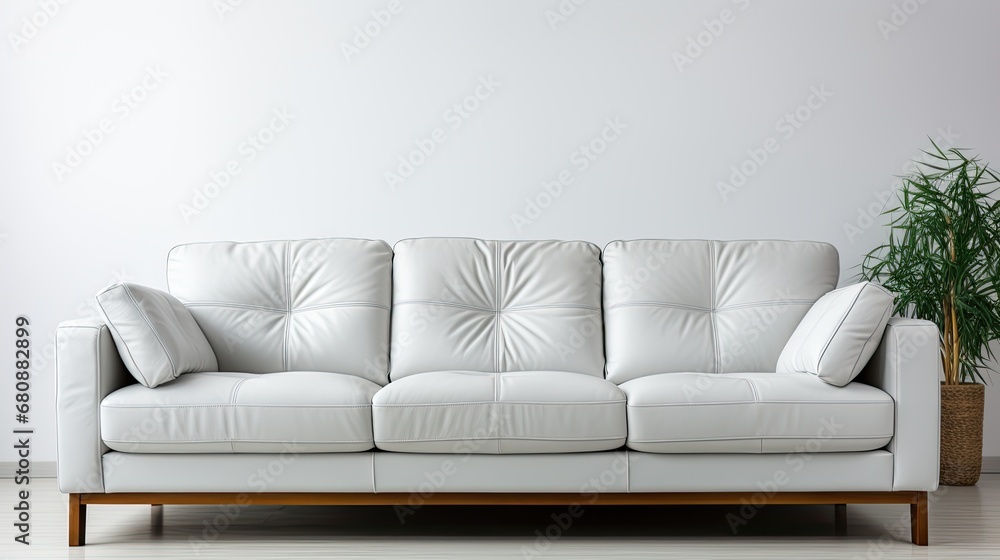 Fototapeta premium sofa isolated on white room