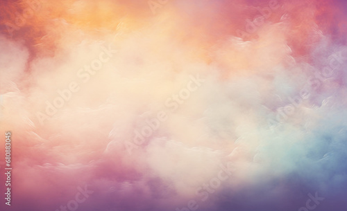 Fiery and warm abstract digital art, evoking a vivid sunrise cloud landscape.